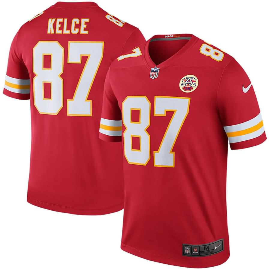 Travis Kelce Kansas City Chiefs Nike Color Rush Legend Jersey - Red