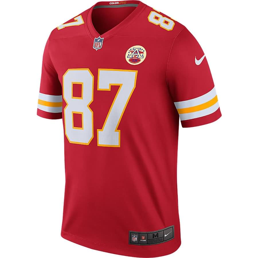 Travis Kelce Kansas City Chiefs Nike Color Rush Legend Jersey - Red