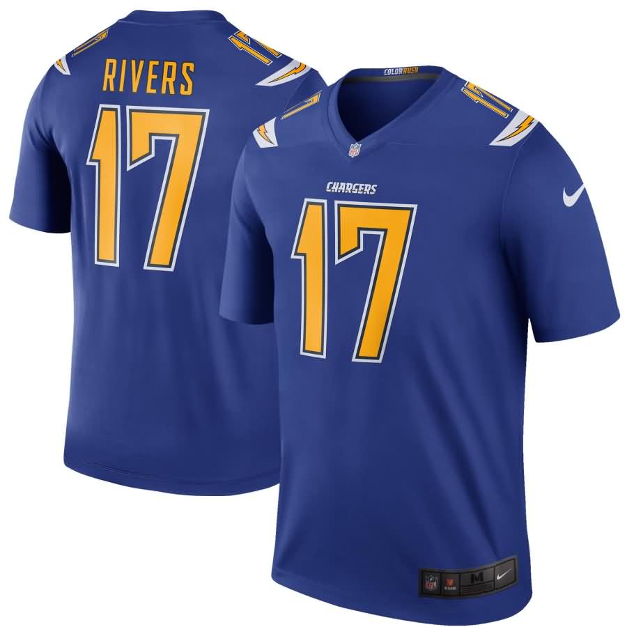 Philip Rivers Los Angeles Chargers Nike Color Rush Legend Jersey - Royal