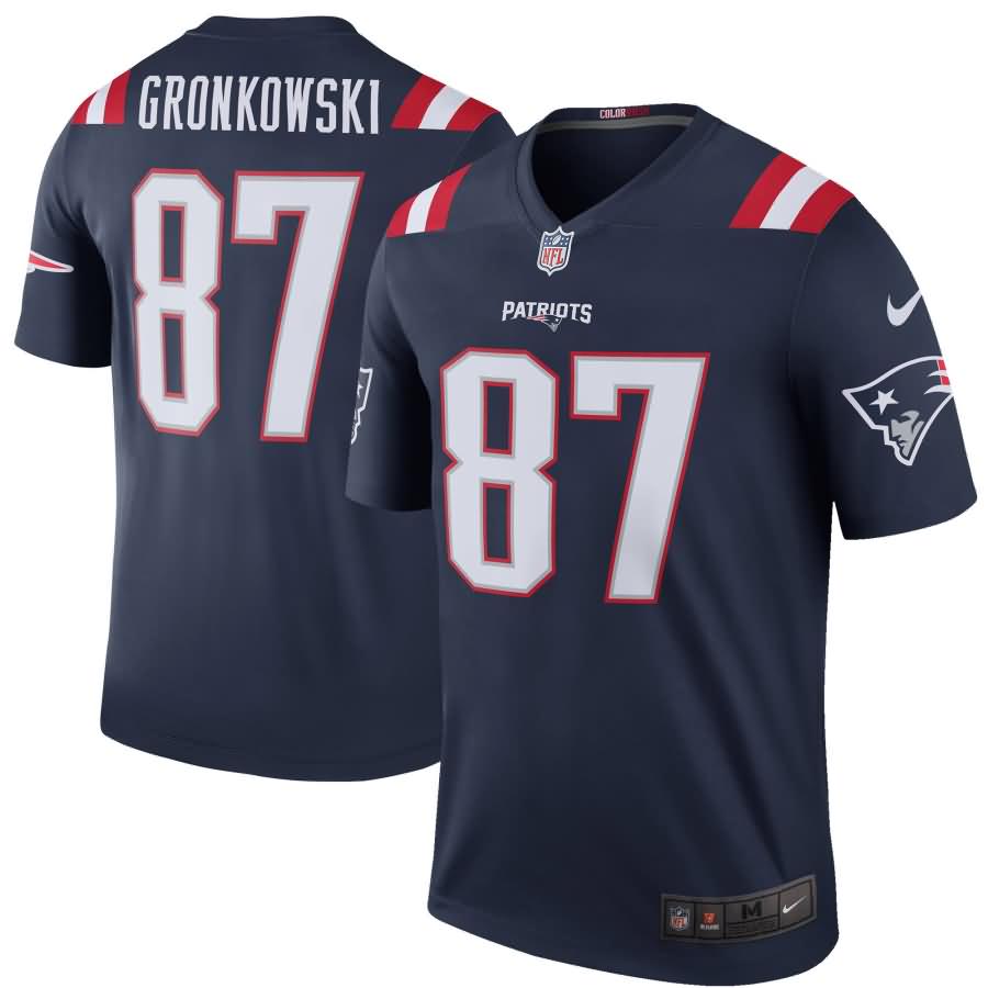 Rob Gronkowski New England Patriots Nike Color Rush Legend Jersey - Navy