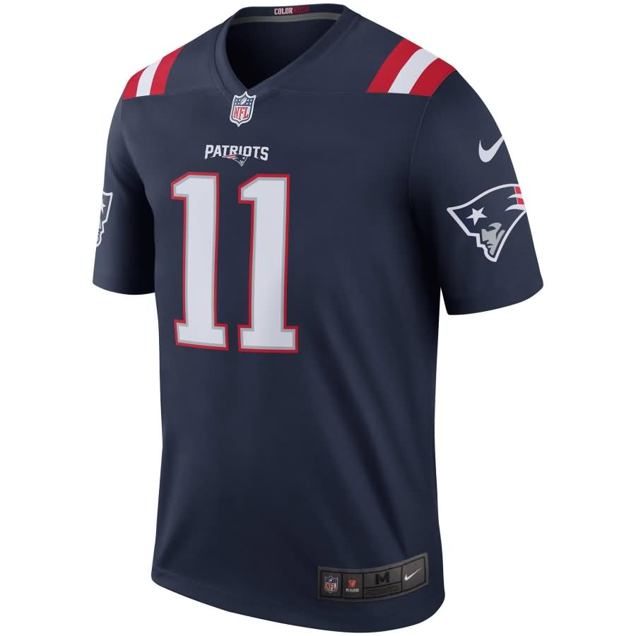 Julian Edelman New England Patriots Nike Color Rush Legend Jersey - Navy