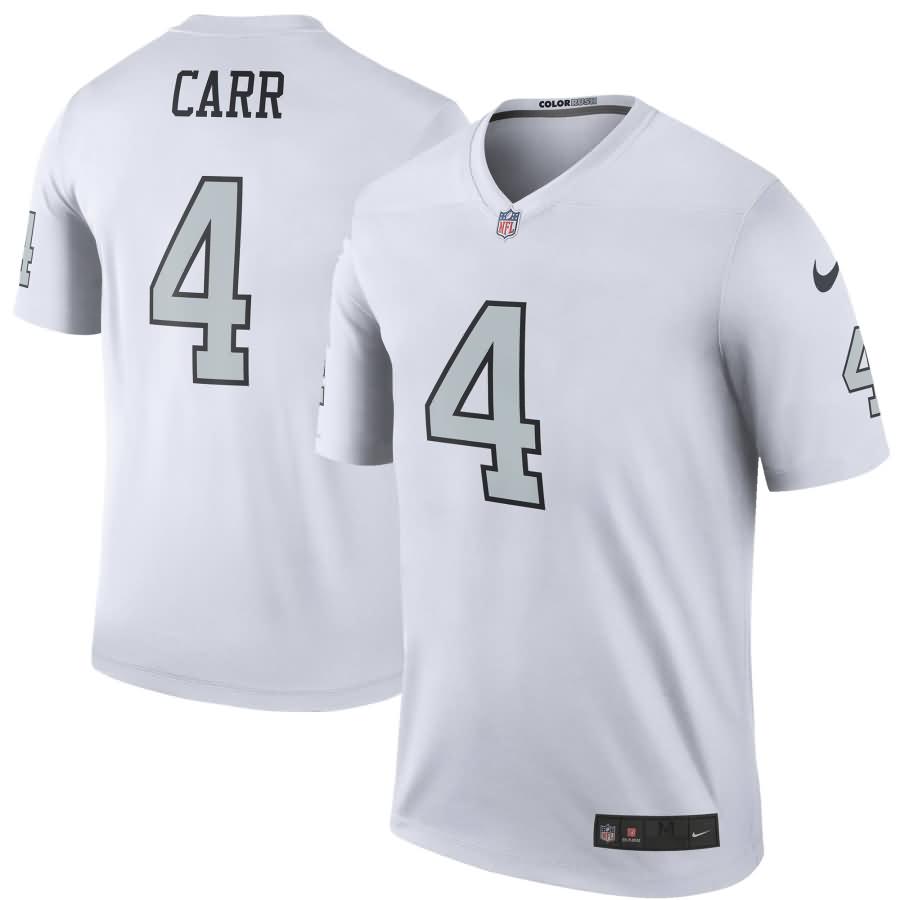 Derek Carr Oakland Raiders Nike Color Rush Legend Jersey - White