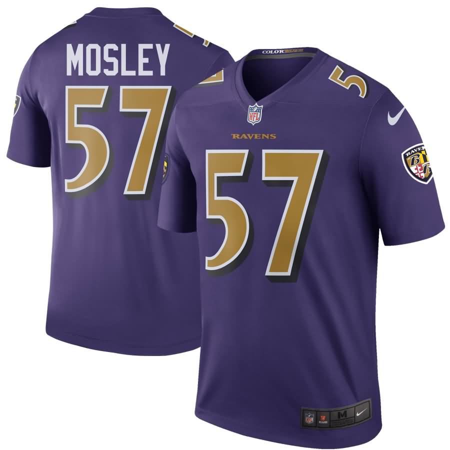 C.J. Mosley Baltimore Ravens Nike Color Rush Legend Jersey - Purple