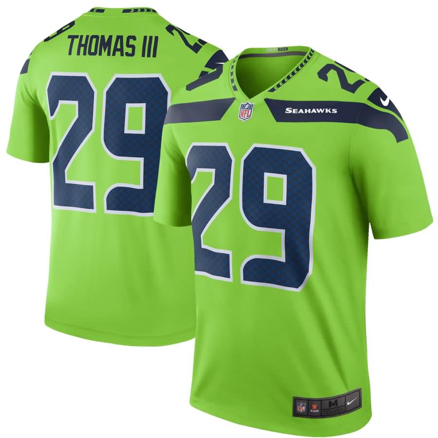 Earl Thomas Seattle Seahawks Nike Color Rush Legend Jersey - Green