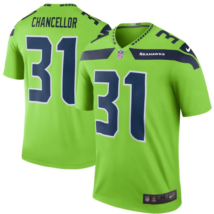 Kam Chancellor Seattle Seahawks Nike Color Rush Legend Jersey - Green