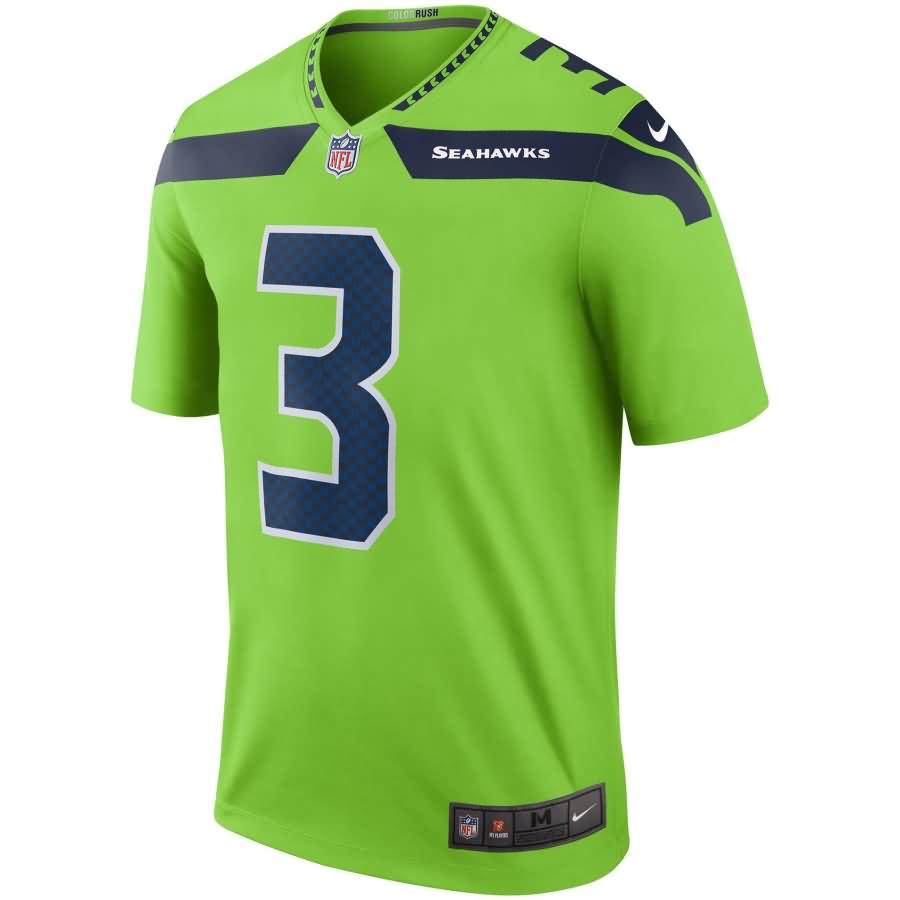 Russell Wilson Seattle Seahawks Nike Color Rush Legend Jersey - Green