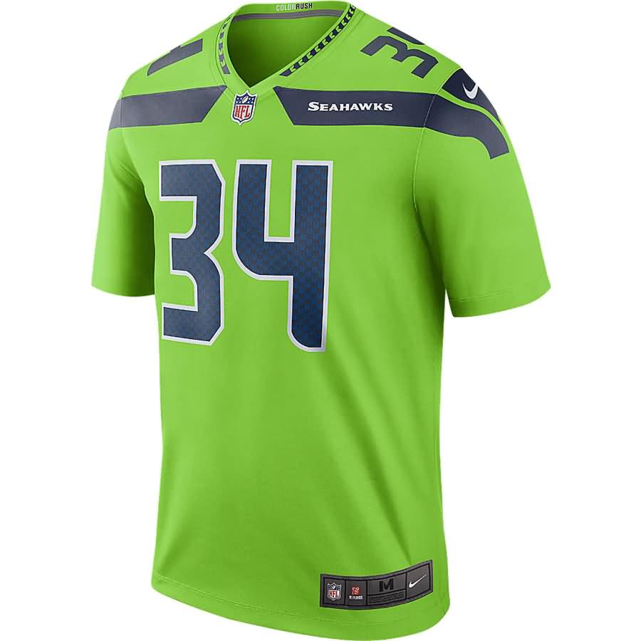 Thomas Rawls Seattle Seahawks Nike Color Rush Legend Jersey - Green