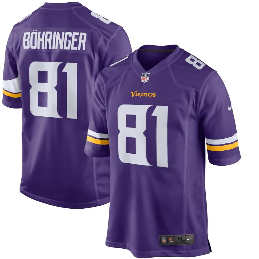 Moritz Bohringer Minnesota Vikings Nike Youth Team Color Game Jersey - Purple