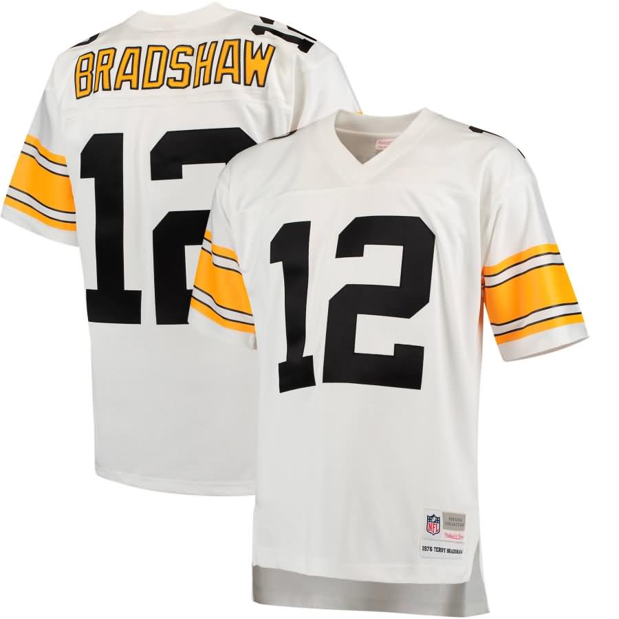 Terry Bradshaw Pittsburgh Steelers Mitchell & Ness 1976 Replica Retired Player Jersey - White