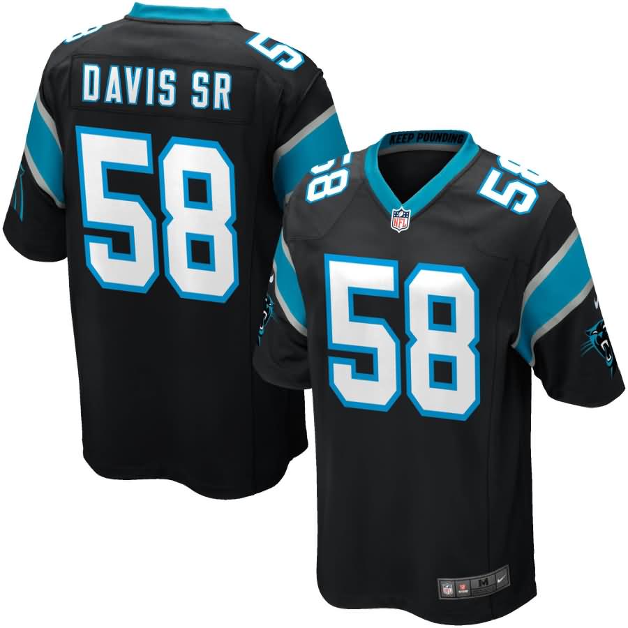 Thomas Davis Sr Carolina Panthers Nike Youth Game Jersey - Black