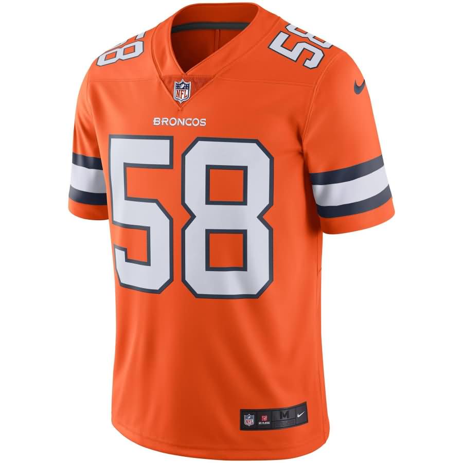 Von Miller Denver Broncos Nike Vapor Untouchable Color Rush Limited Player Jersey - Orange