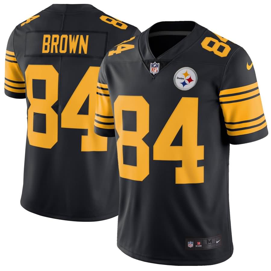 Antonio Brown Pittsburgh Steelers Nike Vapor Untouchable Color Rush Limited Player Jersey - Black