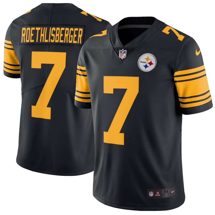 Ben Roethlisberger Pittsburgh Steelers Nike Vapor Untouchable Color Rush Limited Player Jersey - Black