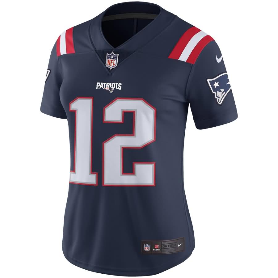 Tom Brady New England Patriots Nike Women's Color Rush Limited Jersey - Navy