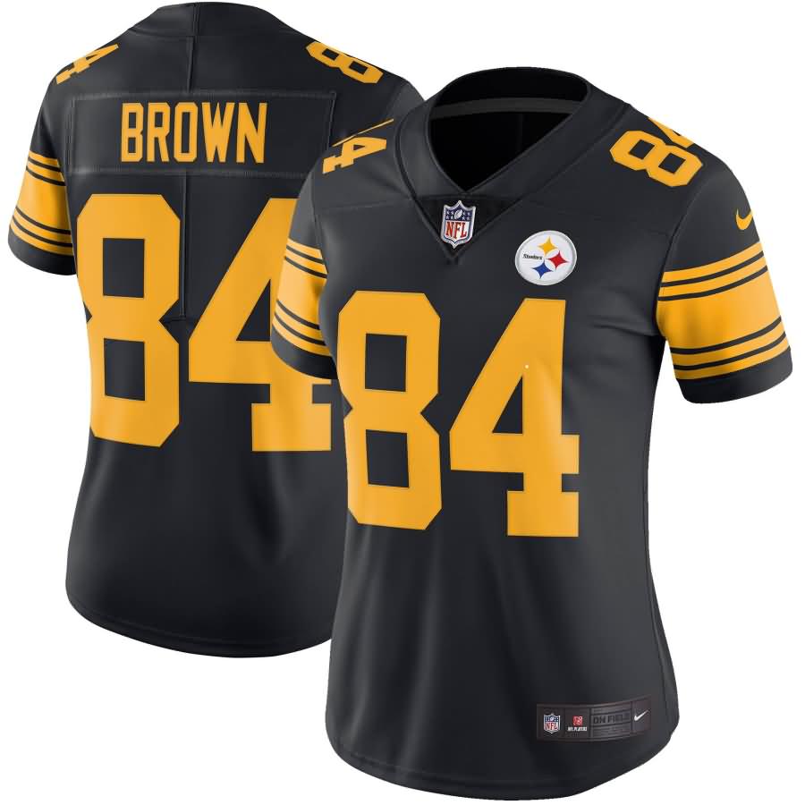 Antonio Brown Pittsburgh Steelers Nike Women's Color Rush Limited Jersey - Black