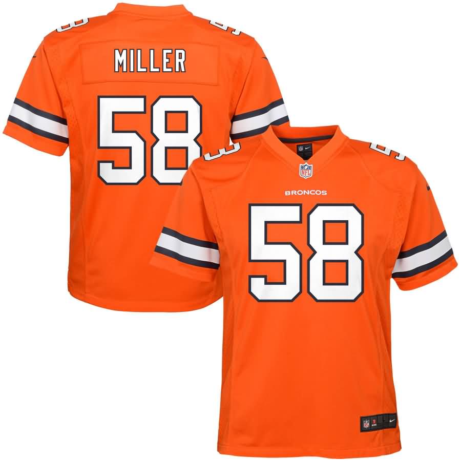 Von Miller Denver Broncos Nike Youth Color Rush Game Jersey - Orange