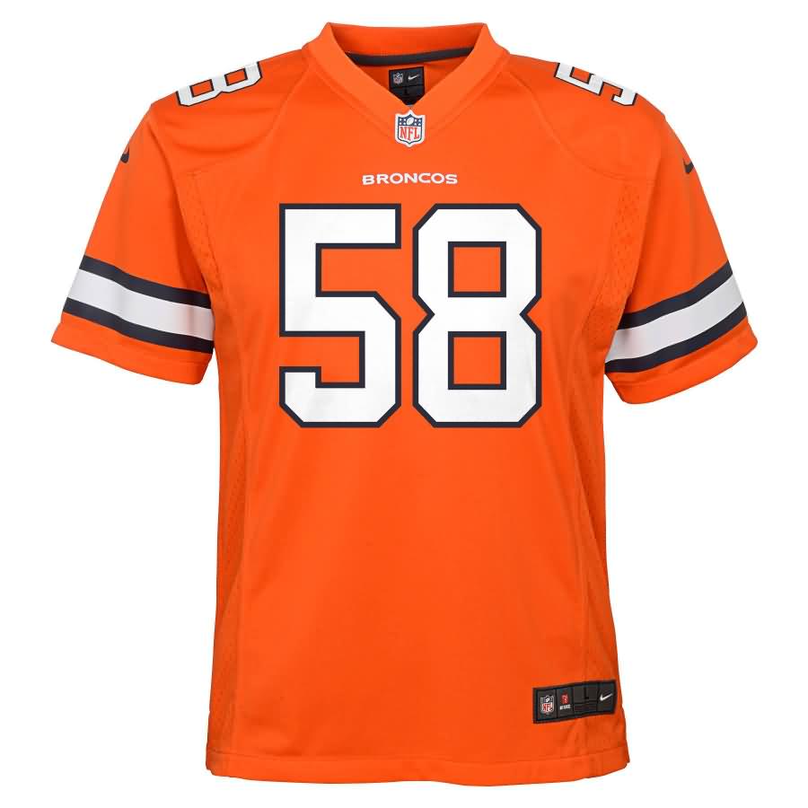 Von Miller Denver Broncos Nike Youth Color Rush Game Jersey - Orange