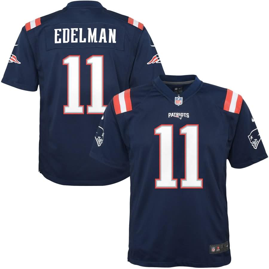 Julian Edelman New England Patriots Nike Youth Color Rush Game Jersey - Navy