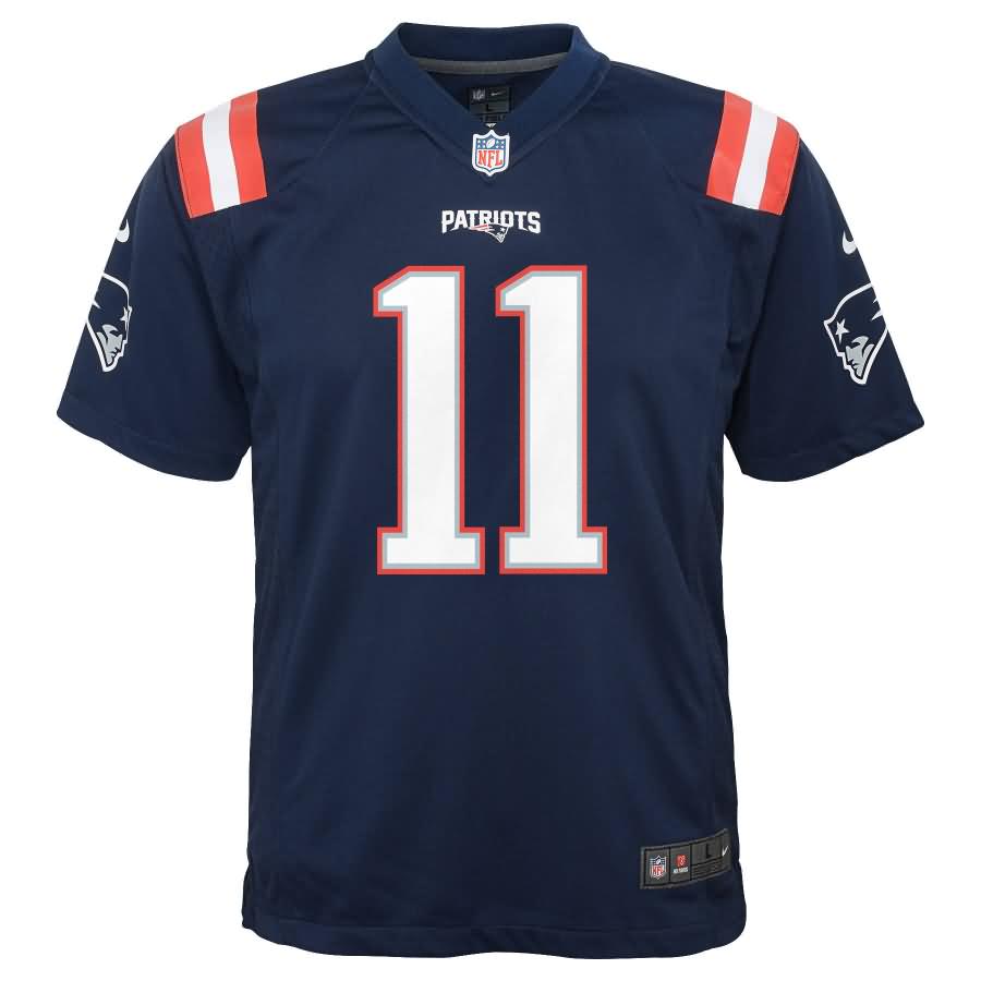 Julian Edelman New England Patriots Nike Youth Color Rush Game Jersey - Navy