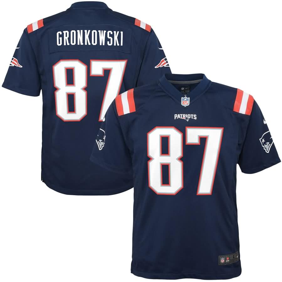 Rob Gronkowski New England Patriots Nike Youth Color Rush Game Jersey - Navy