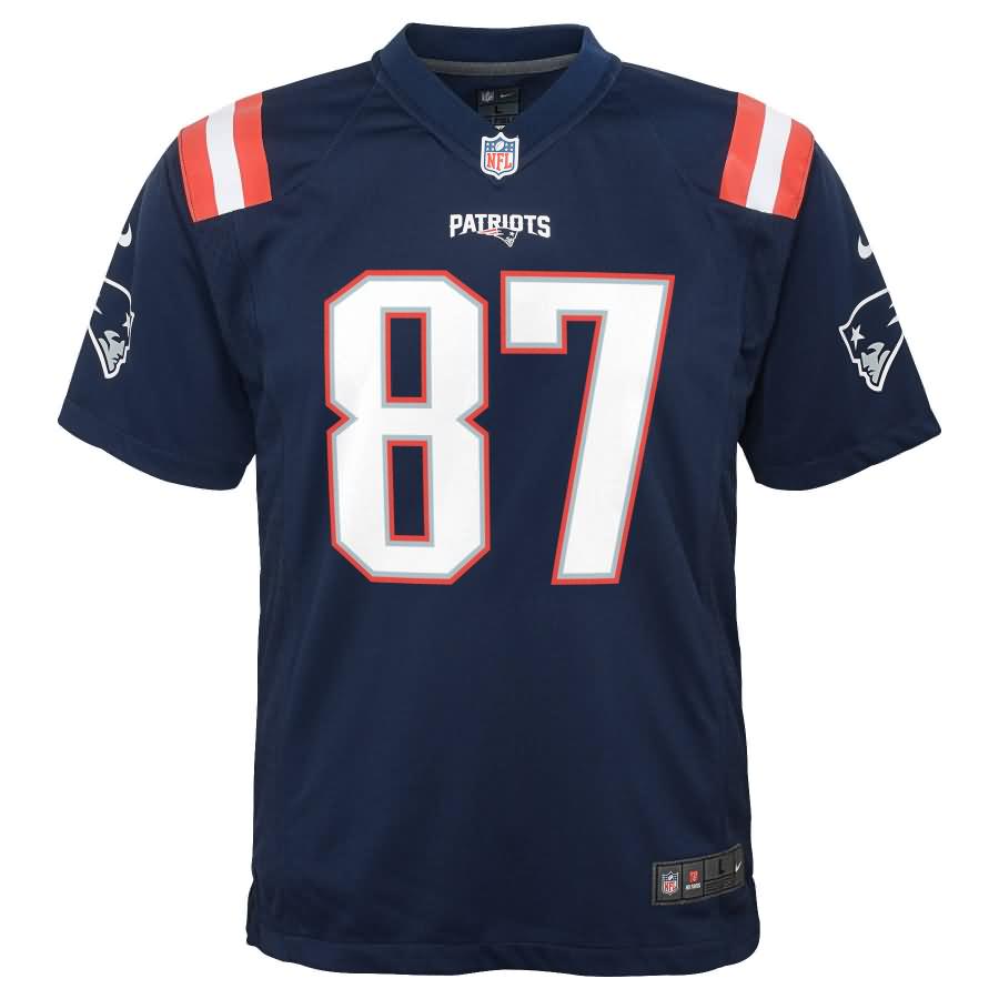 Rob Gronkowski New England Patriots Nike Youth Color Rush Game Jersey - Navy