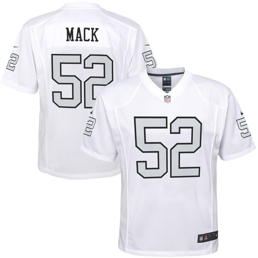 Khalil Mack Oakland Raiders Nike Youth Color Rush Game Jersey - White