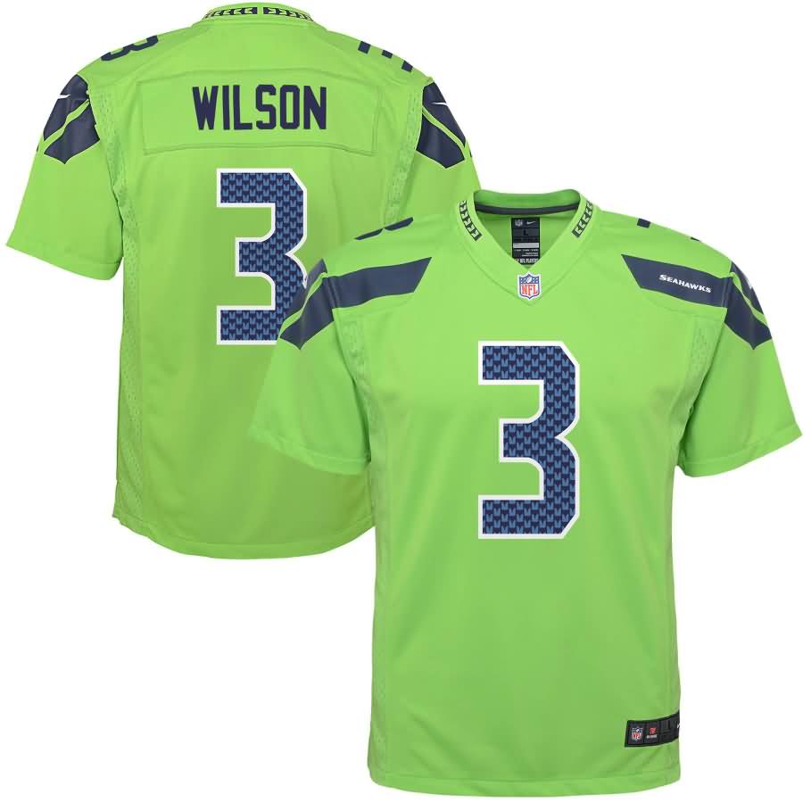 Russell Wilson Seattle Seahawks Nike Youth Color Rush Game Jersey - Green