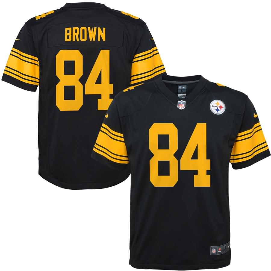 Antonio Brown Pittsburgh Steelers Nike Youth Color Rush Game Jersey - Black