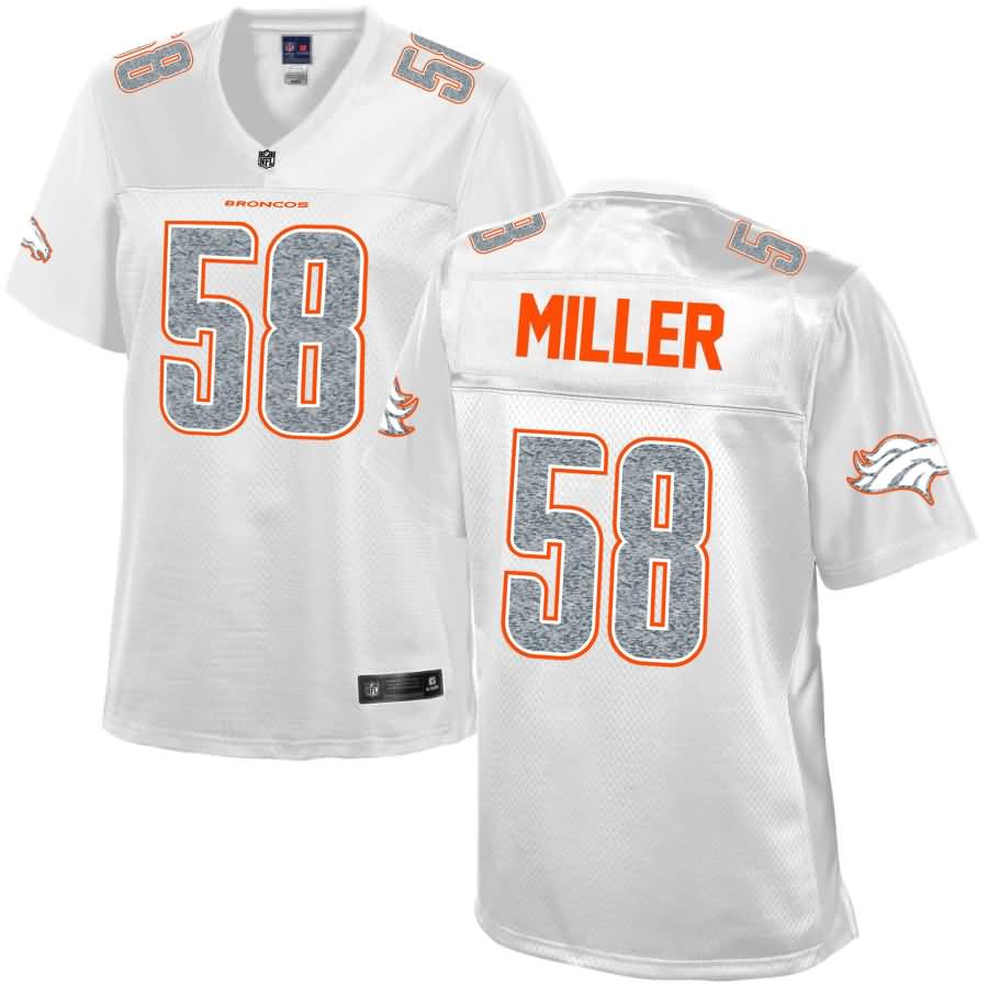 Von Miller Denver Broncos NFL Pro Line Women's White Out Fashion Jersey - White