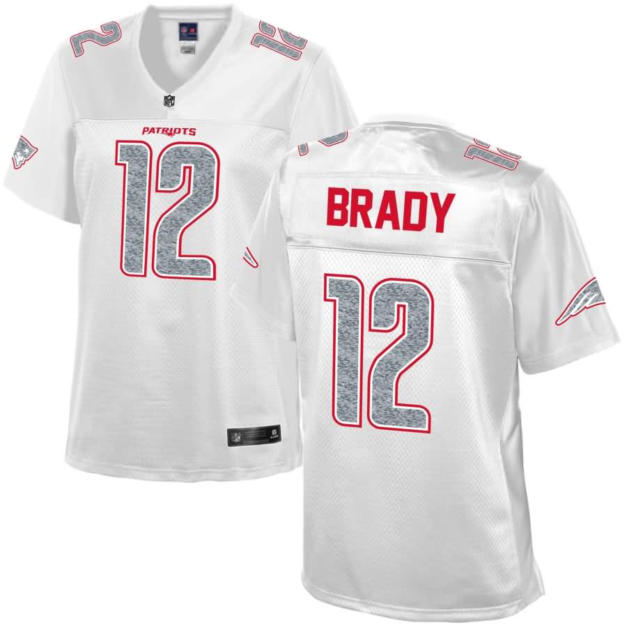 Tom Brady New England Patriots NFL Pro Line Women's White Out Fashion Jersey - White