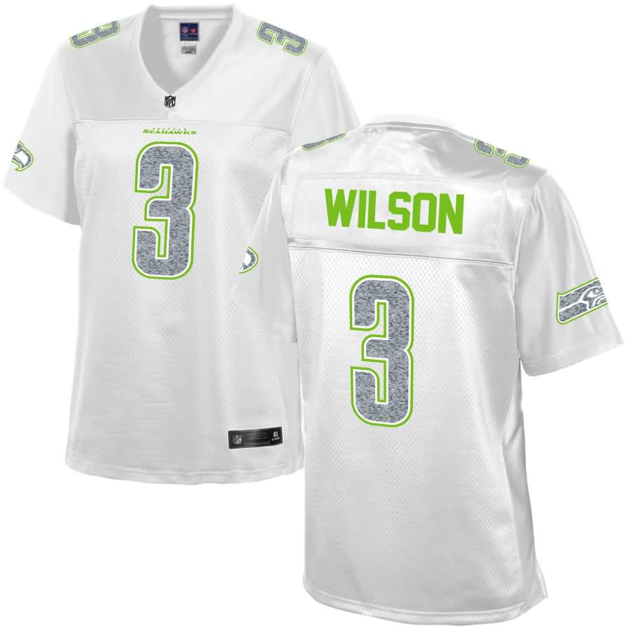 Russell Wilson Seattle Seahawks NFL Pro Line Women's White Out Fashion Jersey - White