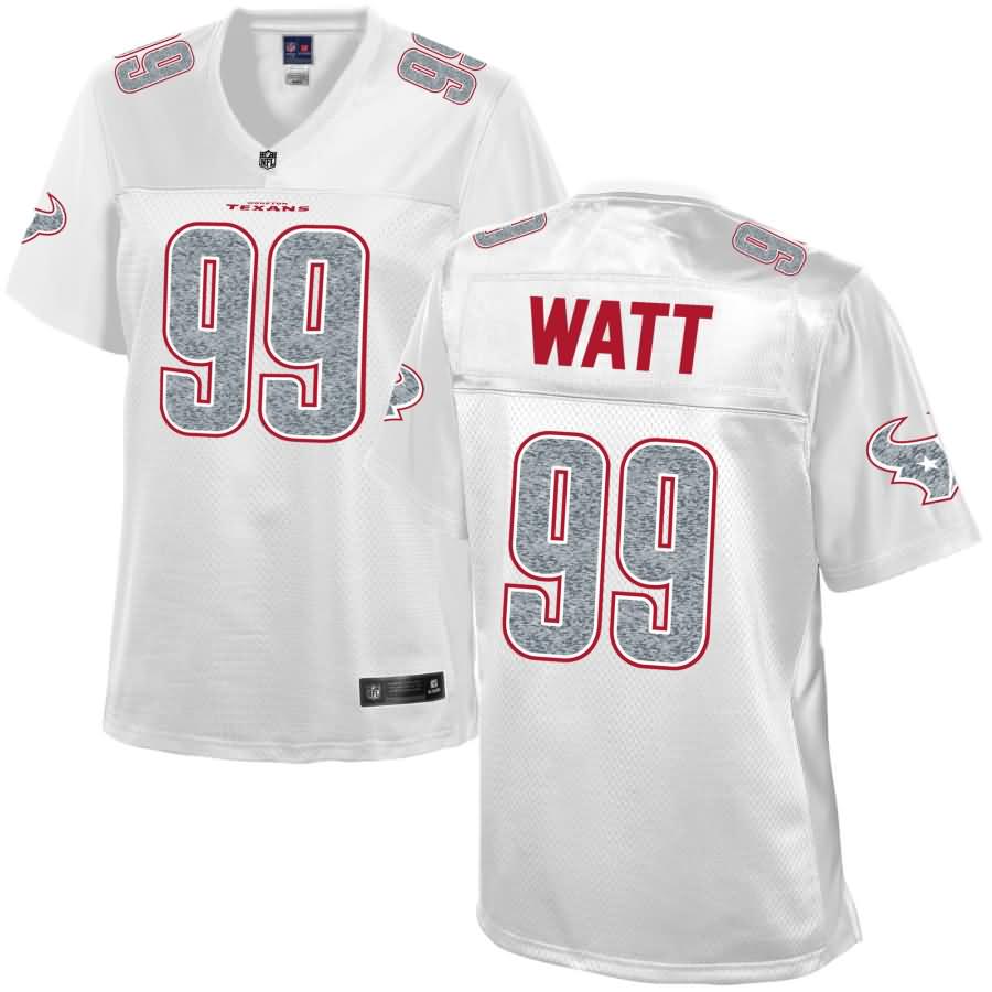 J.J. Watt Houston Texans NFL Pro Line Women's White Out Fashion Jersey - White