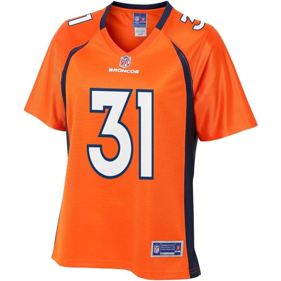 Justin Simmons Denver Broncos NFL Pro Line Women's Player Jersey - Orange