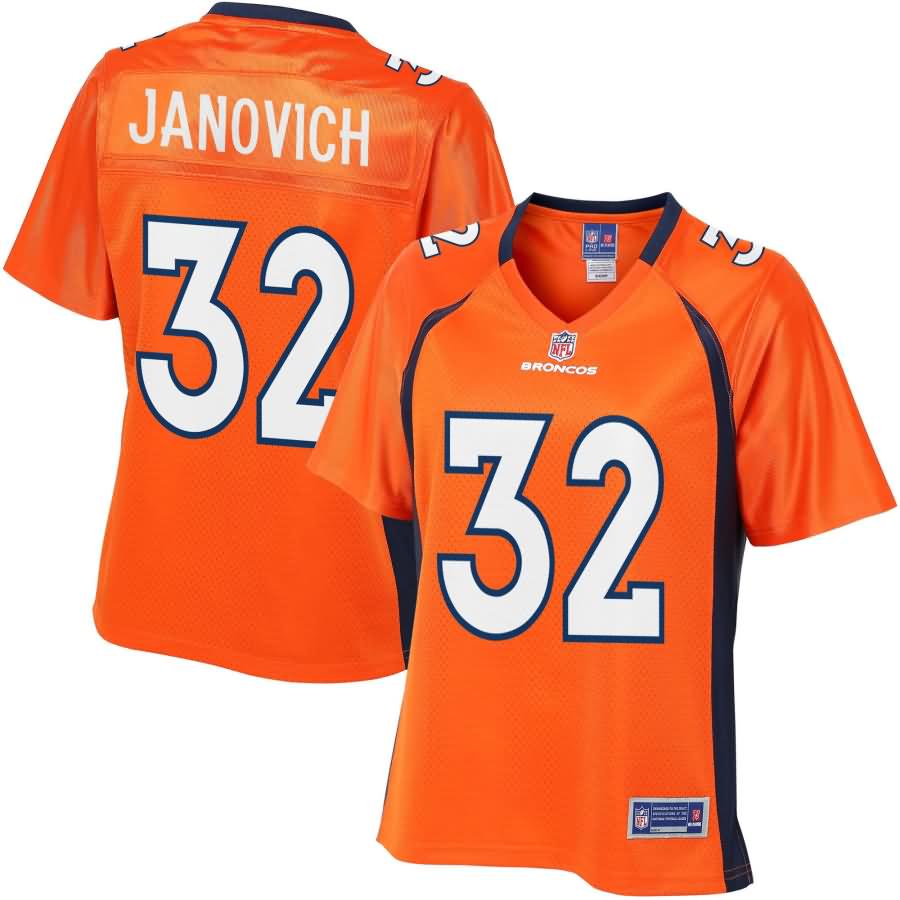 Andy Janovich Denver Broncos NFL Pro Line Women's Player Jersey - Orange