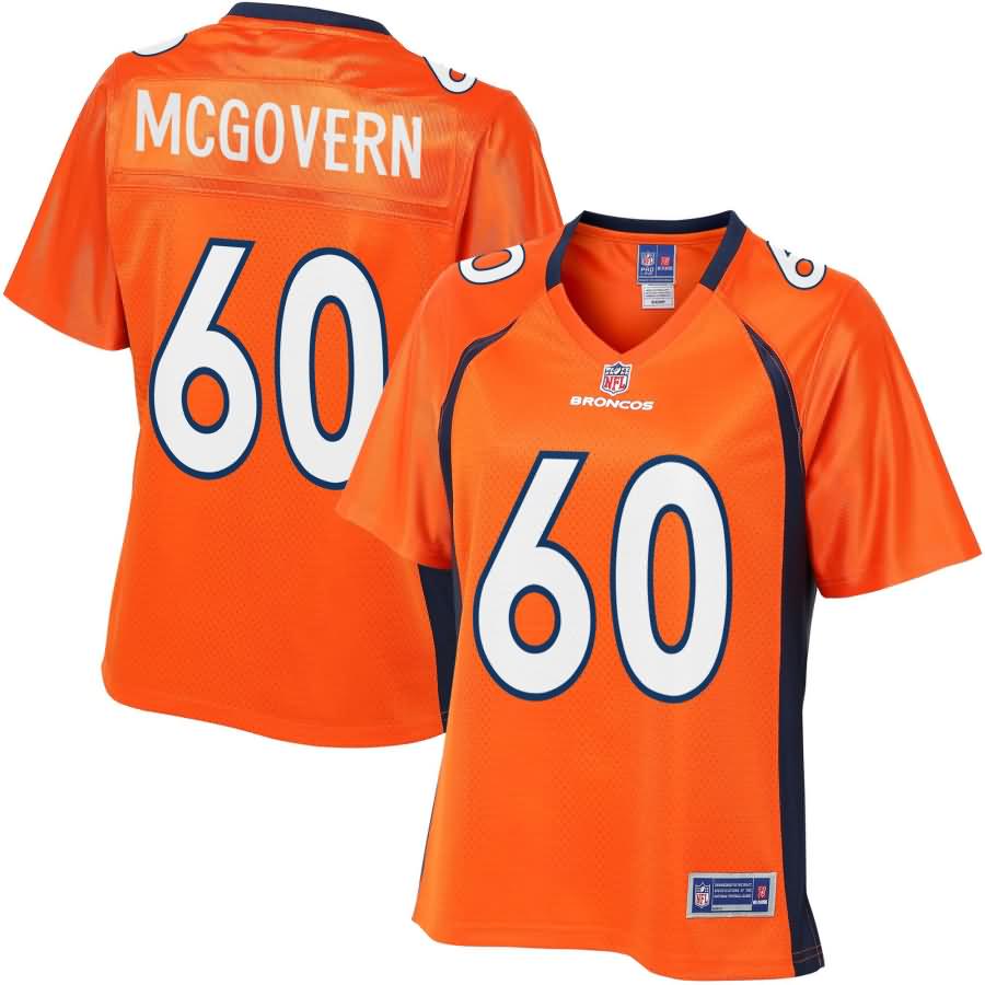 Connor McGovern Denver Broncos NFL Pro Line Women's Player Jersey - Orange