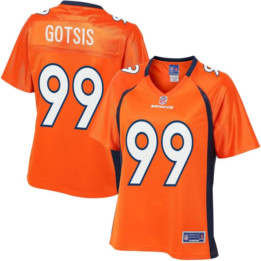 Adam Gotsis Denver Broncos NFL Pro Line Women's Player Jersey - Orange