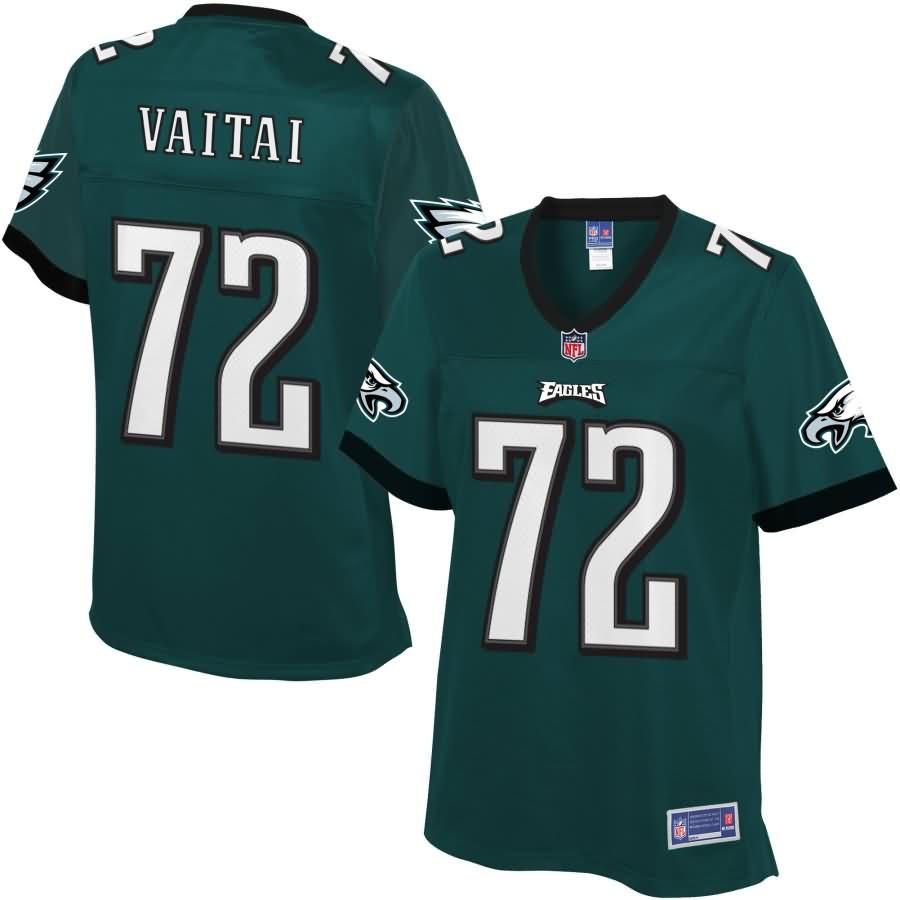 Halapoulivaati Vaitai Philadelphia Eagles NFL Pro Line Women's Player Jersey - Midnight Green