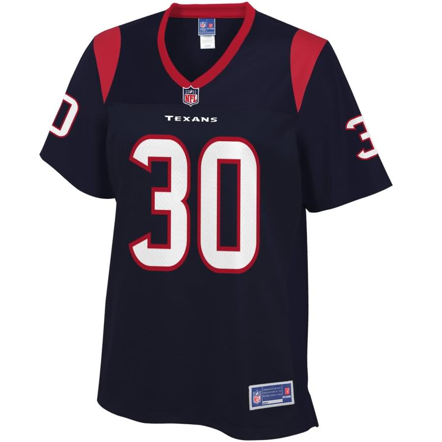 Kevin Johnson Houston Texans NFL Pro Line Women's Player Jersey - Navy