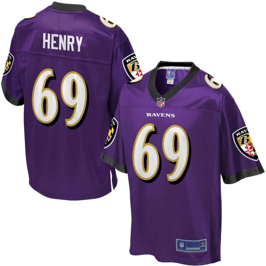 Willie Henry Baltimore Ravens NFL Pro Line Player Jersey - Purple