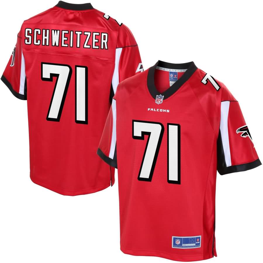 Wes Schweitzer Atlanta Falcons NFL Pro Line Player Jersey - Red