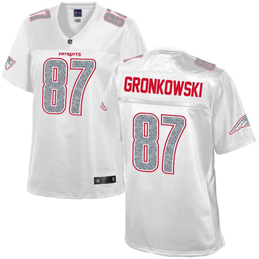 Rob Gronkowski New England Patriots NFL Pro Line Women's White Out Fashion Jersey - White