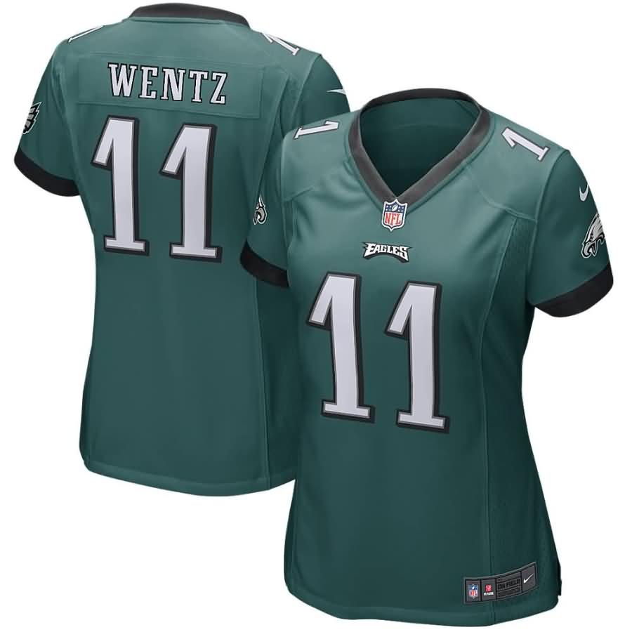 Carson Wentz Philadelphia Eagles Nike Girls Youth Game Jersey - Midnight Green