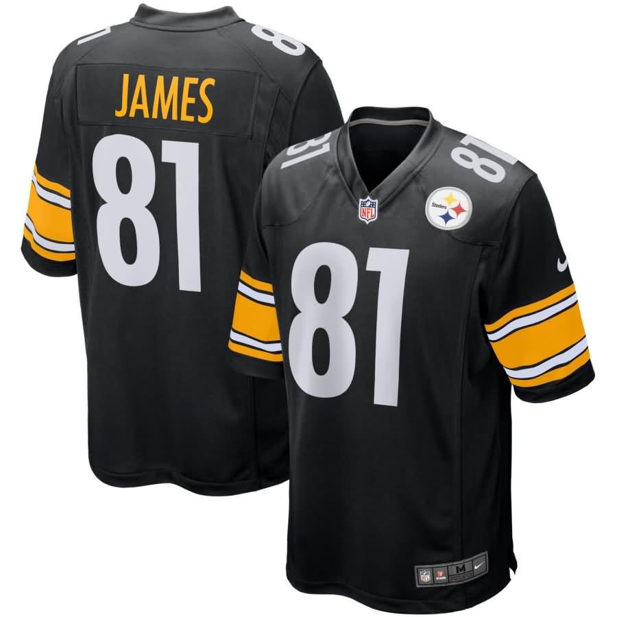 Jesse James Pittsburgh Steelers Nike Youth Game Jersey - Black