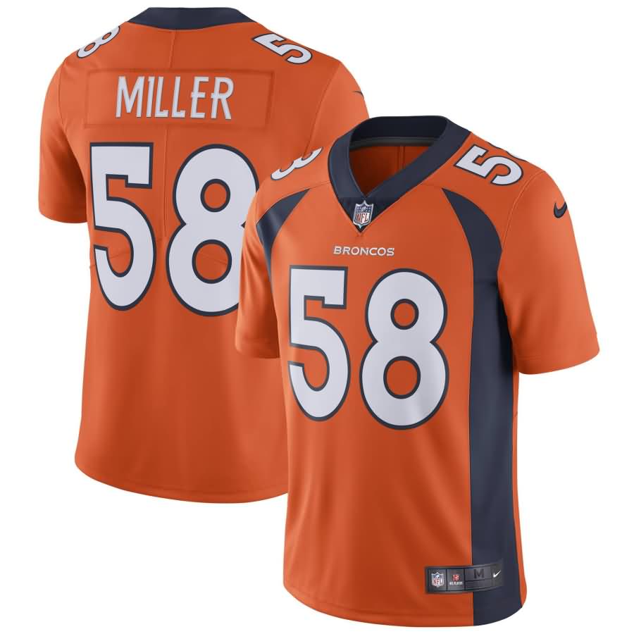 Von Miller Denver Broncos Nike Vapor Untouchable Limited Player Jersey - Orange