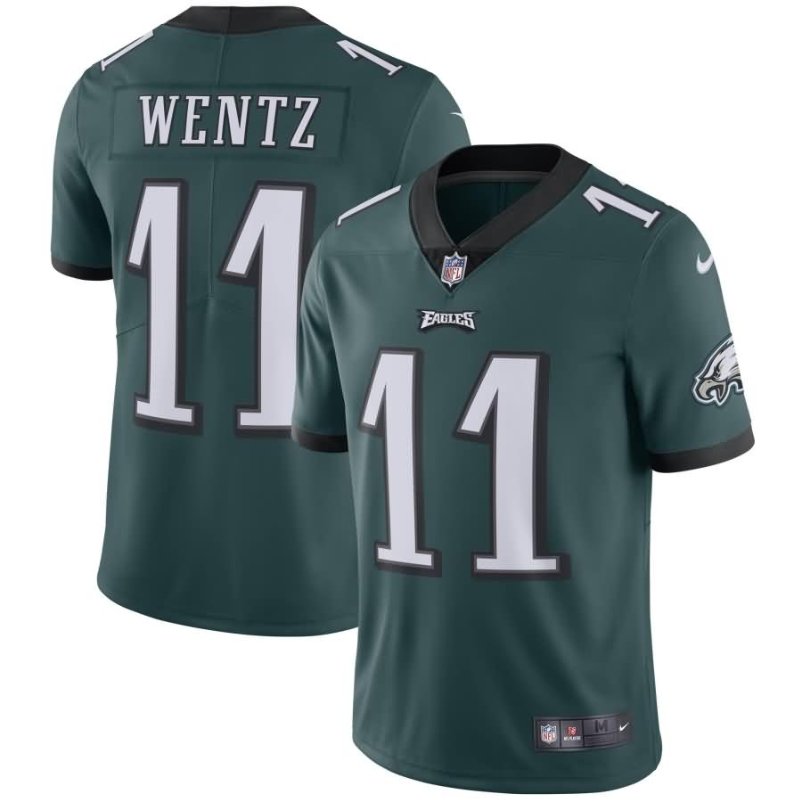 Carson Wentz Philadelphia Eagles Nike Vapor Untouchable Limited Player Jersey - Midnight Green