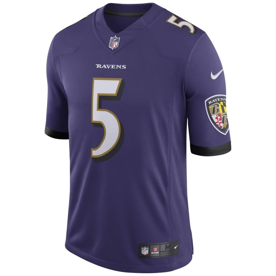 Joe Flacco Baltimore Ravens Nike Speed Machine Limited Player Jersey - Purple