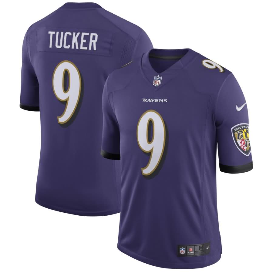 Justin Tucker Baltimore Ravens Nike Speed Machine Limited Player Jersey - Purple