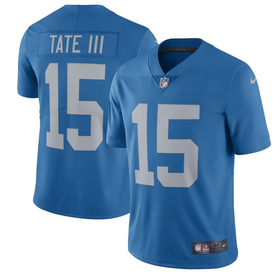 Golden Tate Detroit Lions Nike 2017 Throwback Vapor Untouchable Limited Player Jersey - Blue