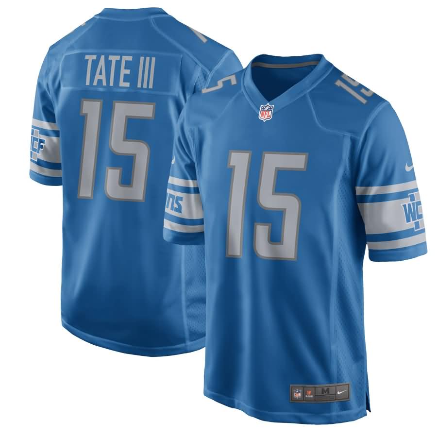 Golden Tate Detroit Lions Nike 2017 Game Jersey - Blue