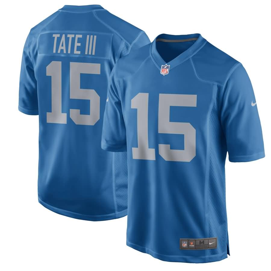 Golden Tate Detroit Lions Nike Throwback Game Jersey - Blue